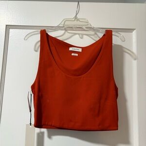 Aritzia Women's Burnt Orange Tank Top
